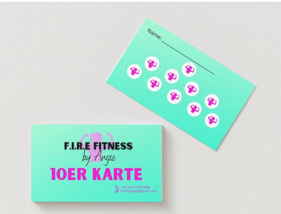 10er Karte F.I.R.E FITNESS by Angie